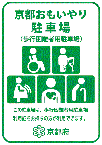 京都おもいやり駐車場利用証制度をご存じですか？